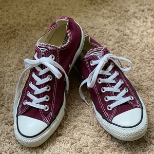 Unisex Maroon Chuck Taylor All Star Shoes